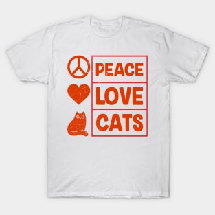 place love cats T-Shirt